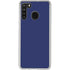 Royal Blue Galaxy A21 Clear Case