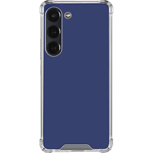 Royal Blue Galaxy S23 Clear Case