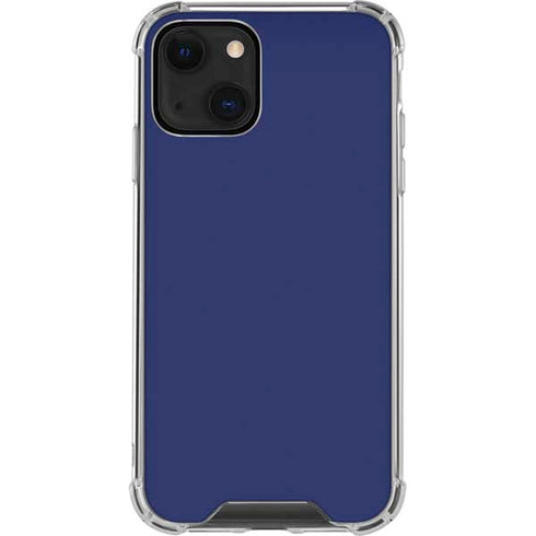 Royal Blue iPhone 14 Plus Clear Case
