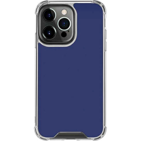 Royal Blue iPhone 14 Pro Clear Case