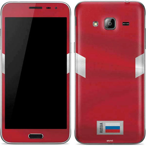 Russia Soccer Flag Galaxy J3 Skin