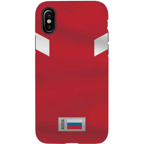 Russia Soccer Flag iPhone X Pro Case