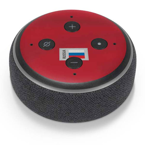 Russia Soccer Flag Amazon Echo Dot Skin