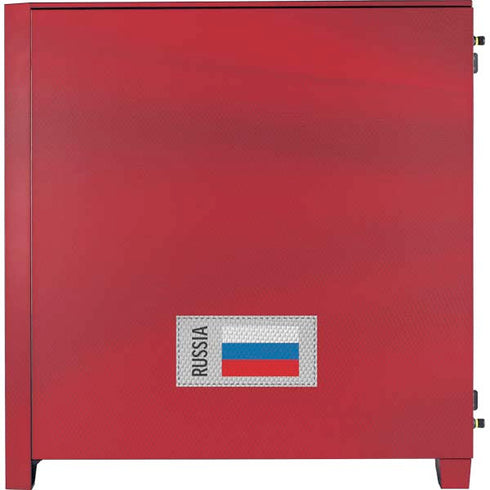 Russia Soccer Flag Corsair 4000D Tempered Glass Mid-Tower ATX Case Skin