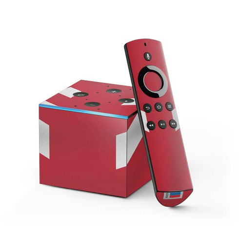 Russia Soccer Flag Fire TV Cube Skin
