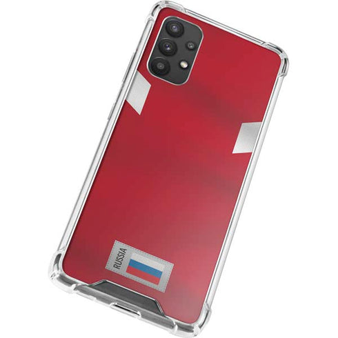 Russia Soccer Flag Galaxy A32 5G Clear Case
