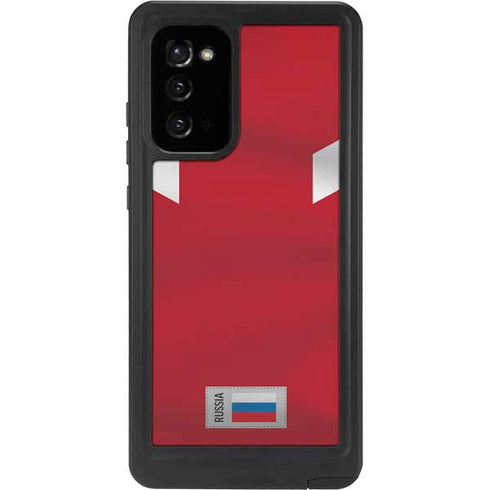 Russia Soccer Flag Galaxy Note20 5G Waterproof Case