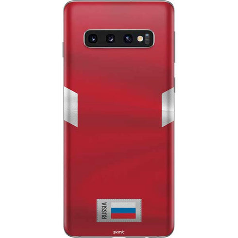 Russia Soccer Flag Galaxy S10 Skin