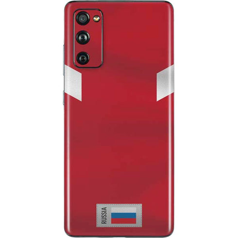 Russia Soccer Flag Galaxy S20 Fan Edition Skin