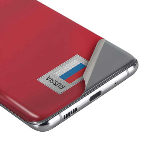 Russia Soccer Flag Galaxy S20 Plus Skin