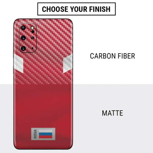 Russia Soccer Flag Galaxy S20 Plus Skin