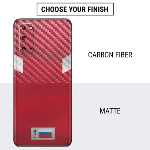 Russia Soccer Flag Galaxy S20 Skin