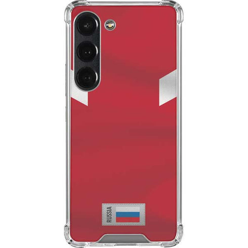 Russia Soccer Flag Galaxy S23 Clear Case