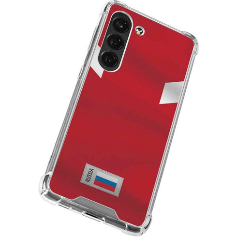 Russia Soccer Flag Galaxy S23 Clear Case