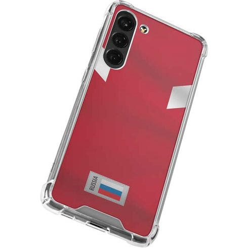 Russia Soccer Flag Galaxy S23 Plus Clear Case