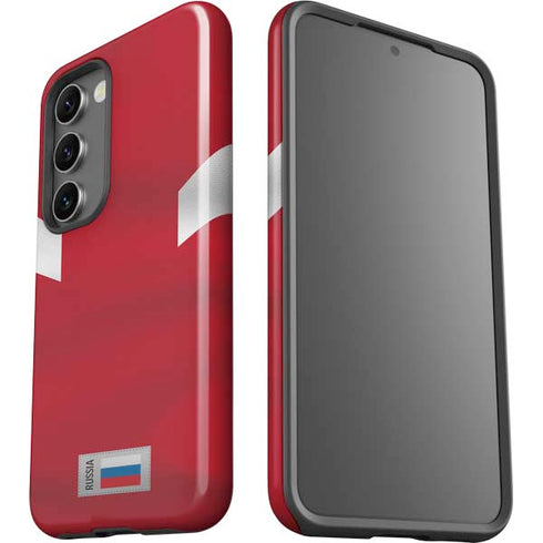 Russia Soccer Flag Galaxy S23 Plus Pro Case