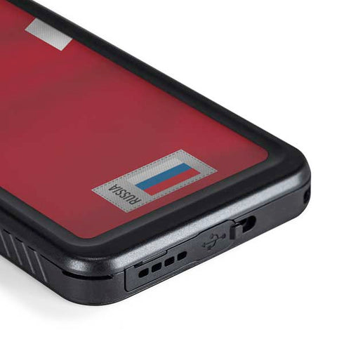 Russia Soccer Flag Galaxy S23 Plus Waterproof Case
