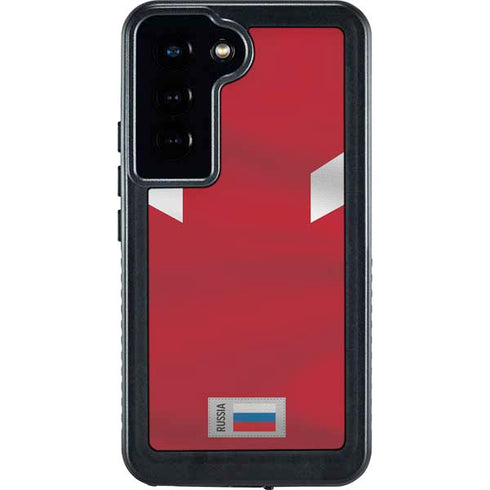 Russia Soccer Flag Galaxy S23 Waterproof Case