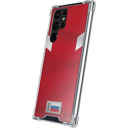 Russia Soccer Flag Galaxy S24 Ultra Clear Case