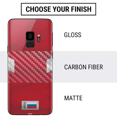 Russia Soccer Flag Galaxy S9 Skin