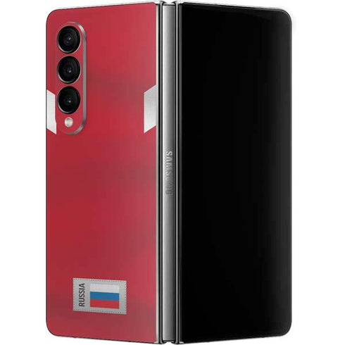 Russia Soccer Flag Galaxy Z Fold4 5G Skin