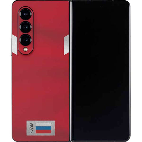 Russia Soccer Flag Galaxy Z Fold4 5G Skin