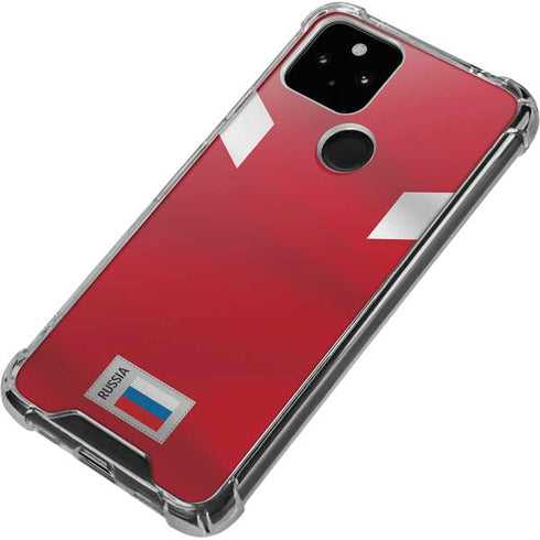 Russia Soccer Flag Google Pixel 4a 5G Clear Case