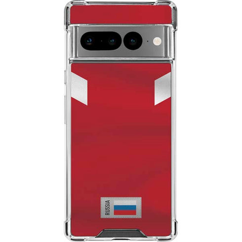 Russia Soccer Flag Google Pixel 7 Pro Clear Case