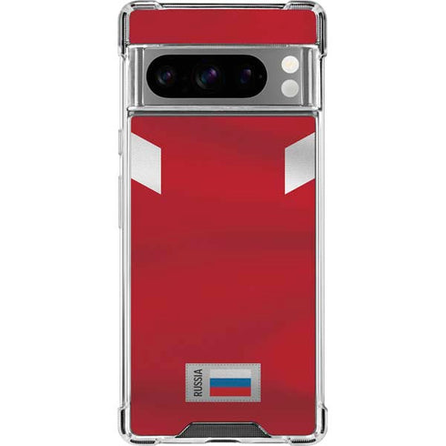 Russia Soccer Flag Google Pixel 8 Pro Clear Case