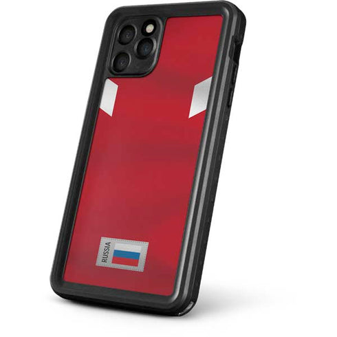 Russia Soccer Flag iPhone 11 Pro Max Waterproof Case