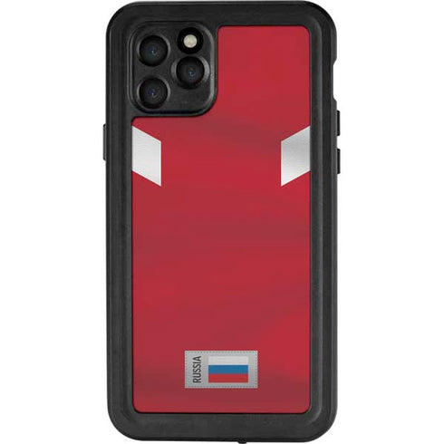 Russia Soccer Flag iPhone 11 Pro Waterproof Case