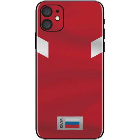 Russia Soccer Flag iPhone 11 Skin