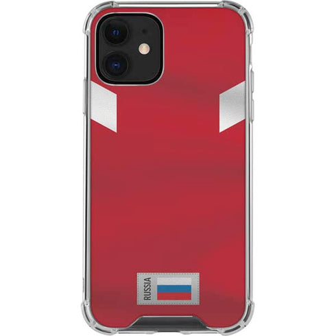Russia Soccer Flag iPhone 12 Mini Clear Case