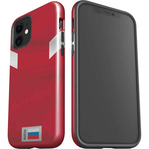 Russia Soccer Flag iPhone 12 Mini Impact Case