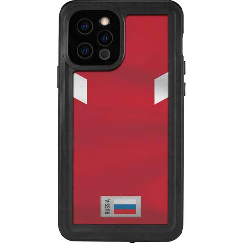 Russia Soccer Flag iPhone 12 Pro Waterproof Case