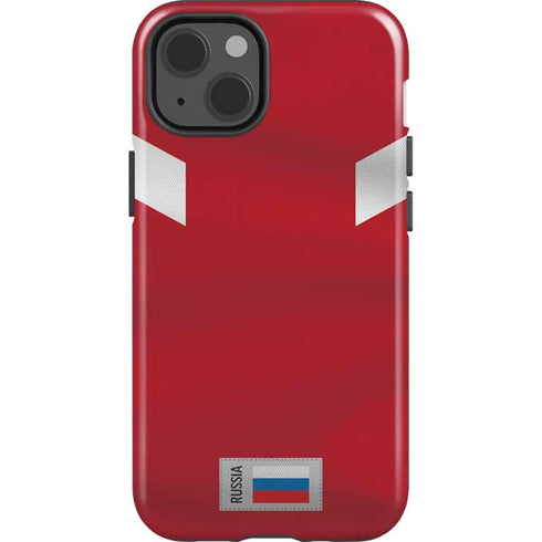 Russia Soccer Flag iPhone 15 Impact Case