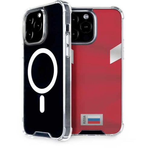 Russia Soccer Flag iPhone 14 Pro Max MagSafe Case