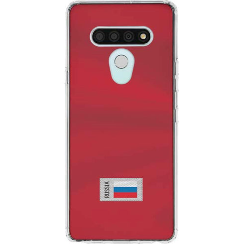 Russia Soccer Flag LG Stylo 6 Clear Case