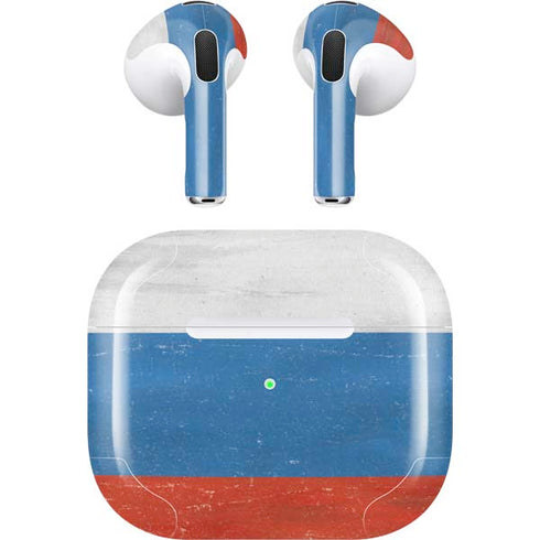 Russian Flag Distressed Apple AirPods (3rd Gen 2021) Skin