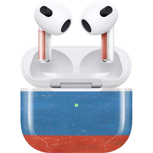 Russian Flag Distressed Apple AirPods (3rd Gen 2021) Skin