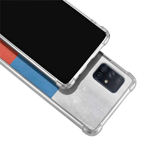 Russian Flag Distressed Galaxy A51 5G Clear Case