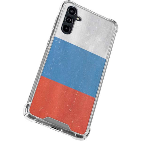 Russian Flag Distressed Galaxy A54 5G Clear Case
