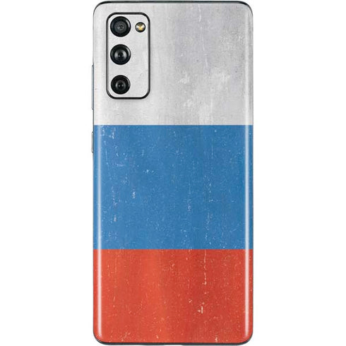Russian Flag Distressed Galaxy S20 Fan Edition Skin