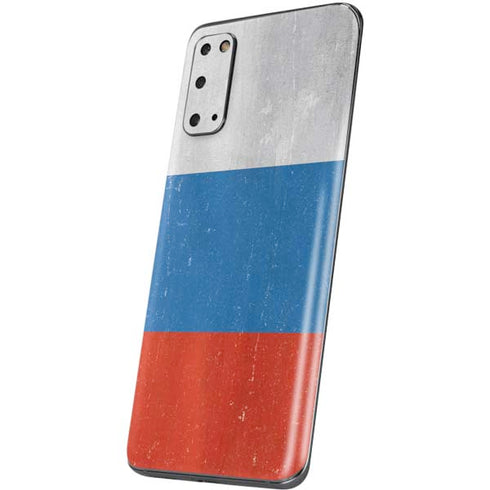 Russian Flag Distressed Galaxy S20 Skin