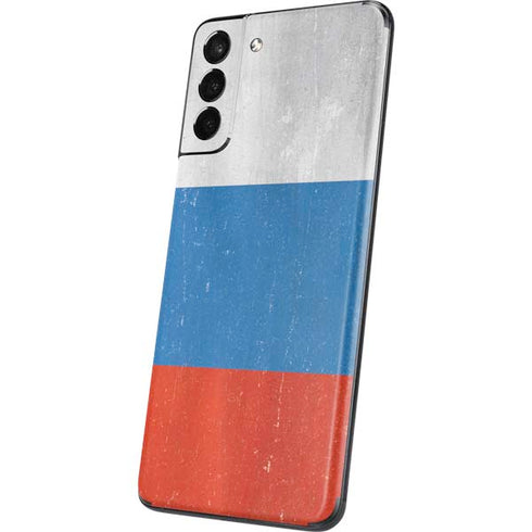 Russian Flag Distressed Galaxy S21 5G Skin
