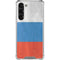 Russian Flag Distressed Galaxy S23 Plus Clear Case