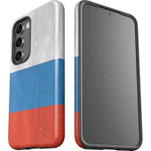 Russian Flag Distressed Galaxy S23 Plus Pro Case