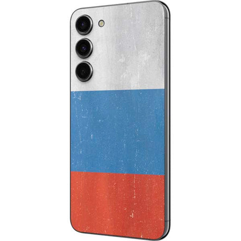 Russian Flag Distressed Galaxy S23 Plus Skin