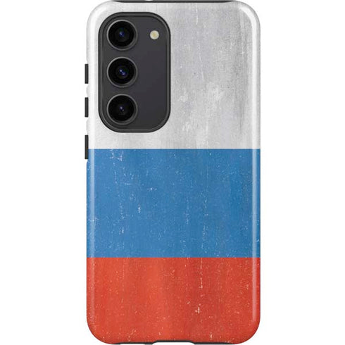 Russian Flag Distressed Galaxy S23 Pro Case