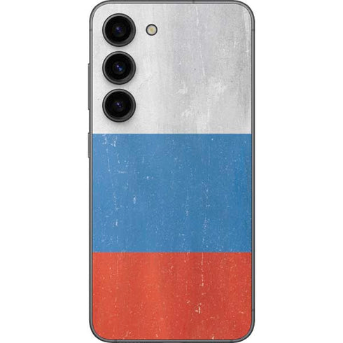 Russian Flag Distressed Galaxy S23 Skin